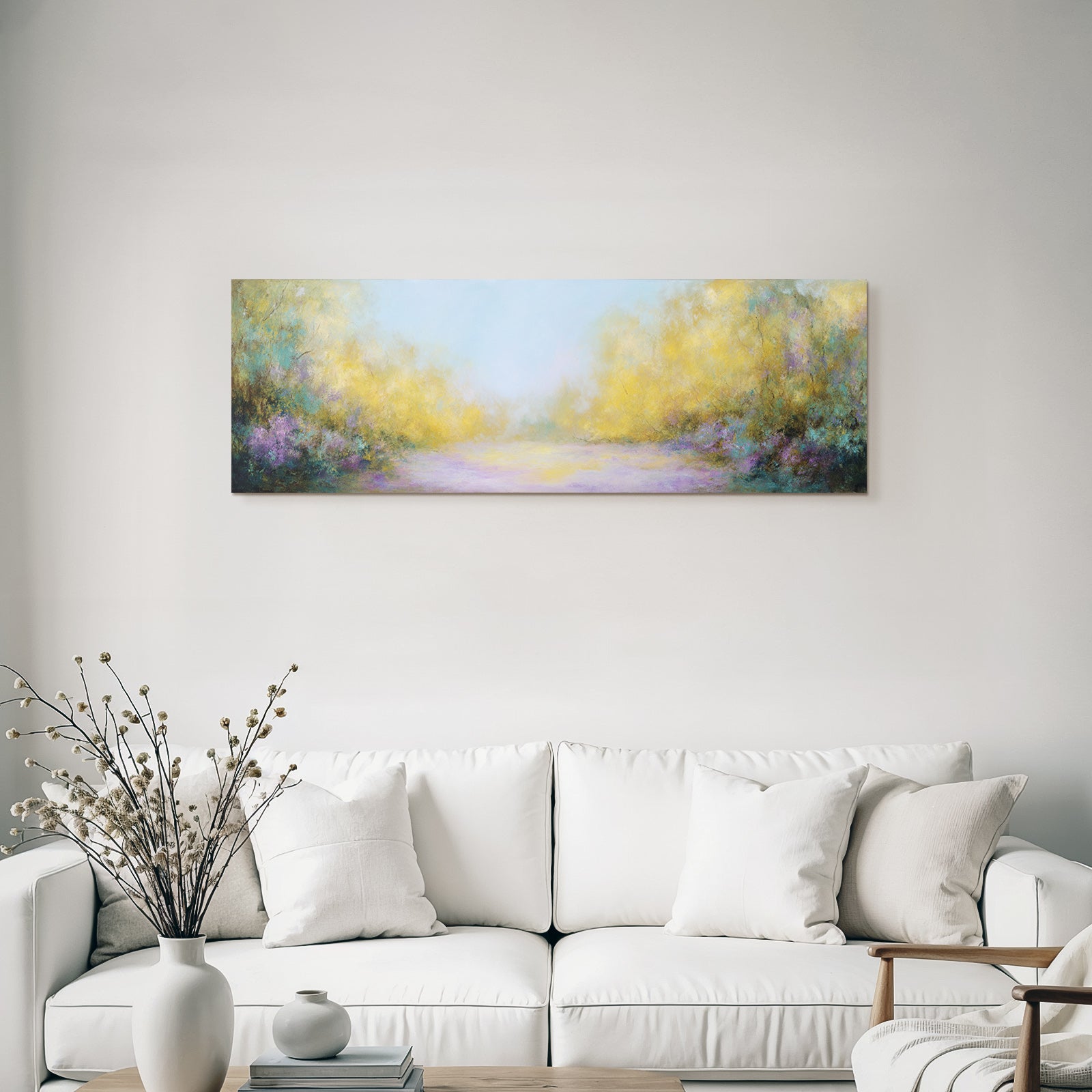 Pastelllandschaft Im Wald