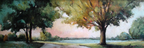 Ruhige Landschaft Mit Buntem Laub Pfad Und Wasser | Jugendstil | Stilrichtungen