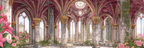 Traumhafte Gotische Innenarchitektur In Rosa Und Gold Mit Rosen Und Lilien | Jugendstil | Stilrichtungen