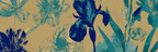 Turkis Und Marineblau Florales Muster Auf Goldenem Hintergrund | Jugendstil | Stilrichtungen