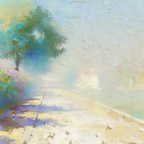 Impressionistische Landschaft Mit Pfad Und Blumen | Jugendstil | Stilrichtungen
