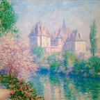 Impressionistische Schlossansicht Am Flussufer | Jugendstil | Stilrichtungen