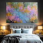 Abstraktes Impressionistisches Blumenbild In Lebendigen Farben