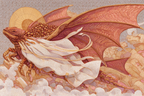 Ätherischer Drache Mit Fliessenden Stoffen | Jugendstil | Stilrichtungen