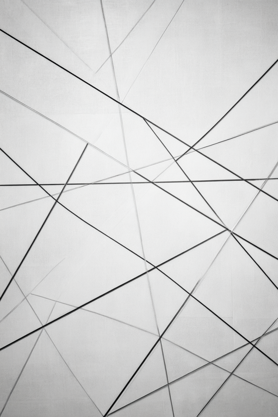Abstrakte Komposition Kreuzende Linien Auf Hellem Hintergrund | Minimalistisch | Stilrichtungen