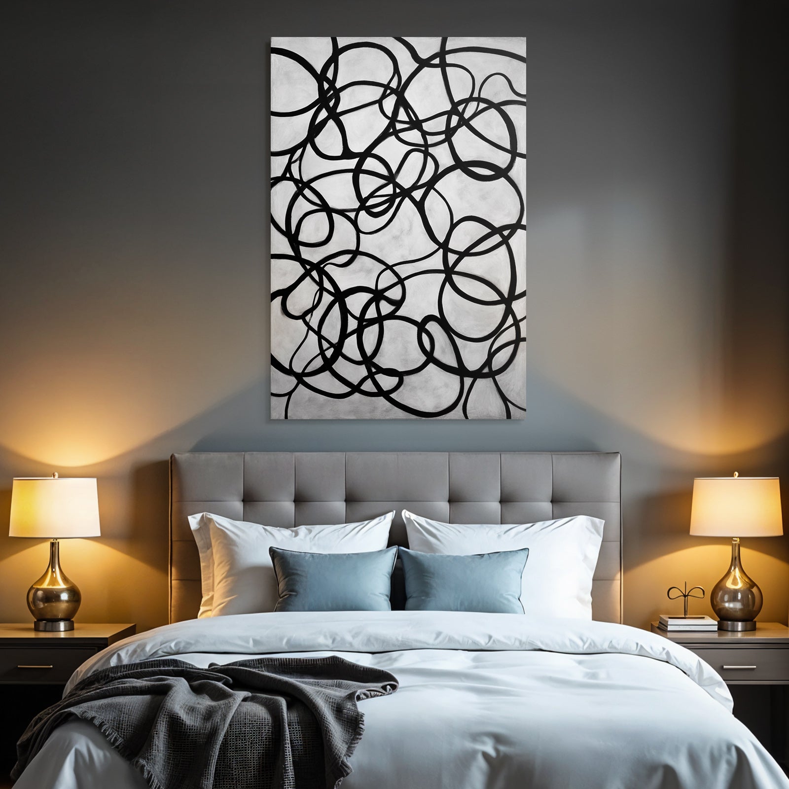 Abstrakte Kunst Fluide Linien Und Chaotische Dynamik