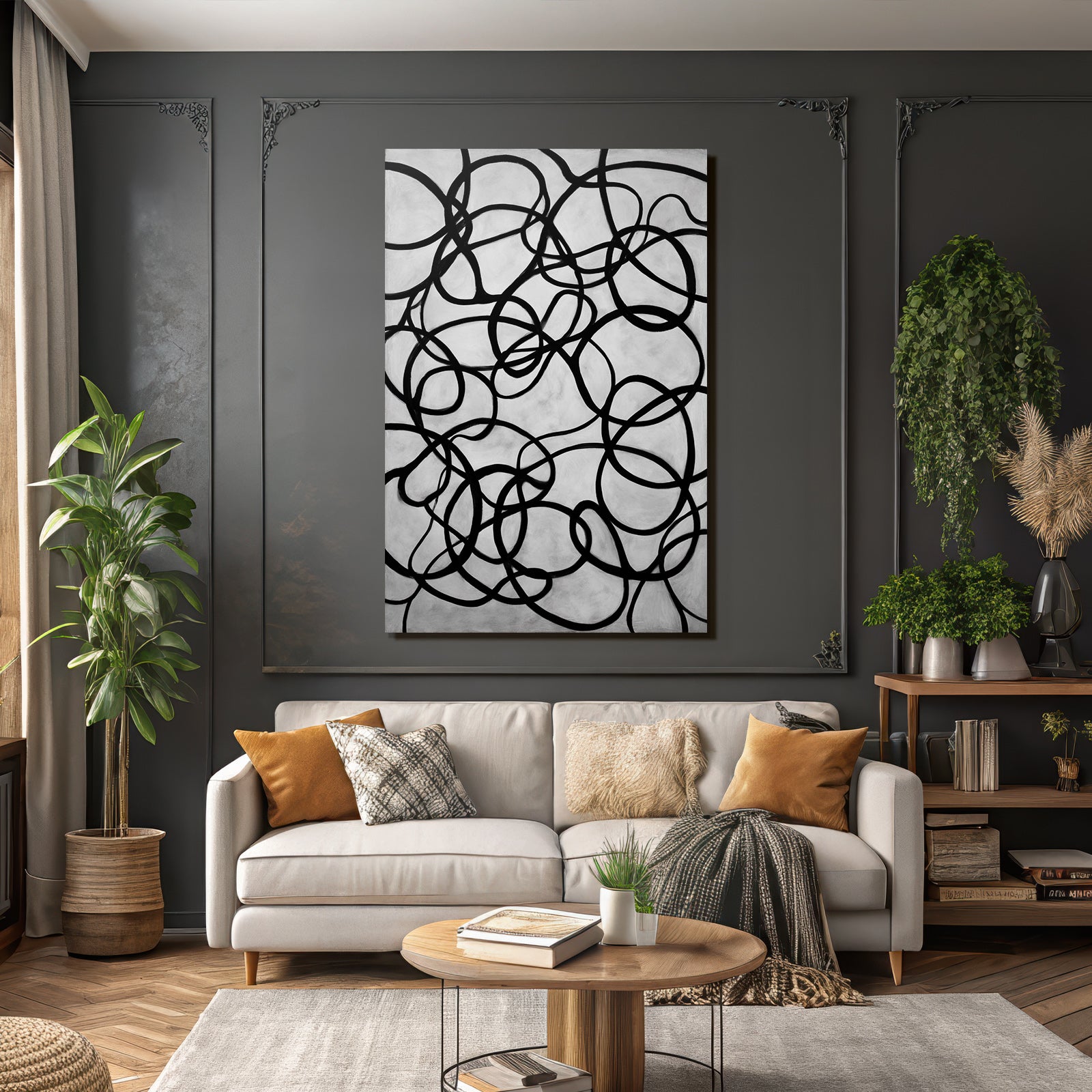 Abstrakte Kunst Fluide Linien Und Chaotische Dynamik