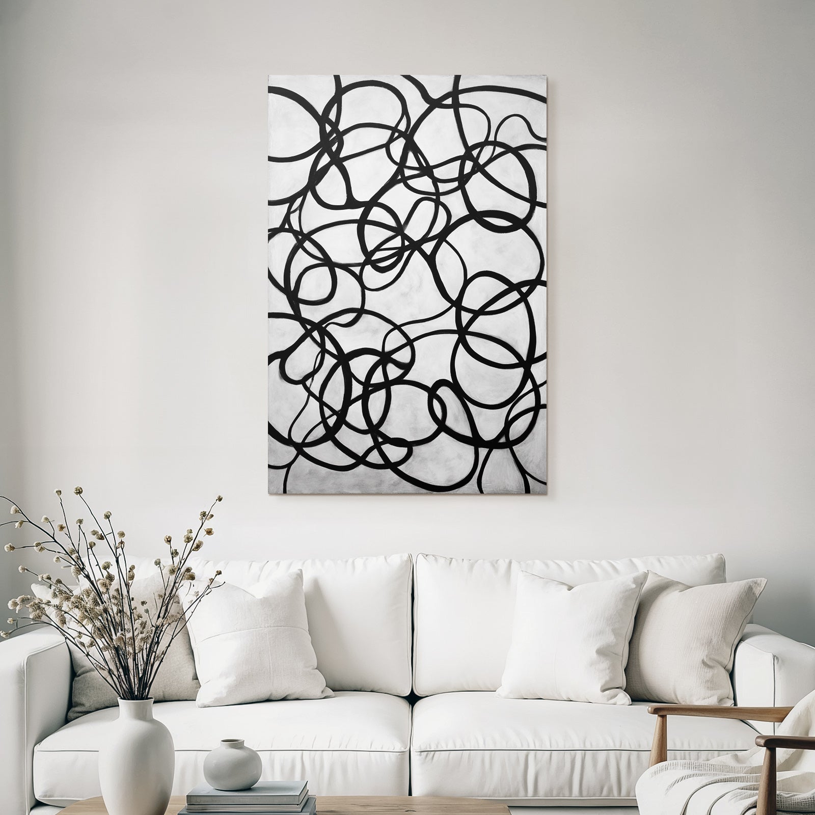 Abstrakte Kunst Fluide Linien Und Chaotische Dynamik