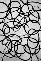 Abstrakte Kunst Fluide Linien Und Chaotische Dynamik | Minimalistisch | Stilrichtungen