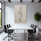 Abstrakte Moderne Skulptur Mit Geometrischen Formen