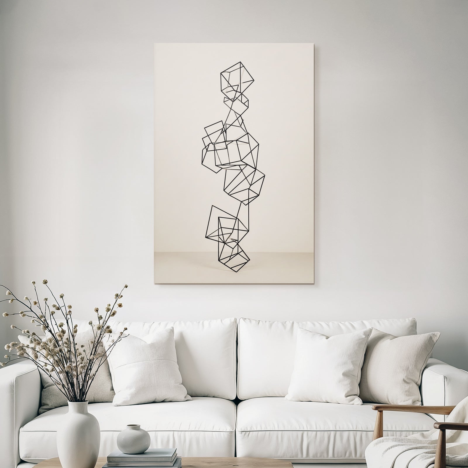 Abstrakte Moderne Skulptur Mit Geometrischen Formen