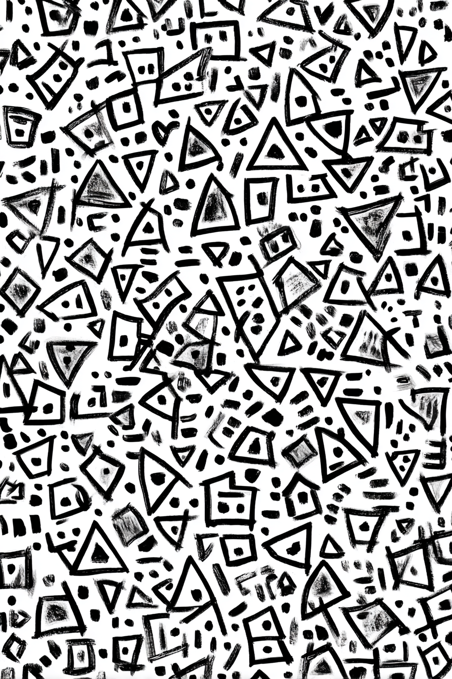 Abstraktes Muster Mit Dreiecken Und Rechtecken | Minimalistisch | Stilrichtungen