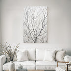 Abstraktes Zweigmuster Natur Minimalismus