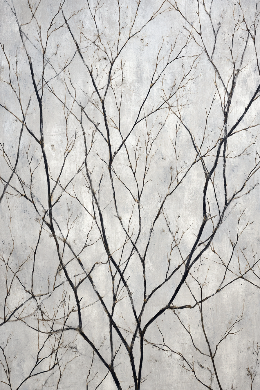 Abstraktes Zweigmuster Natur Minimalismus | Minimalistisch | Stilrichtungen