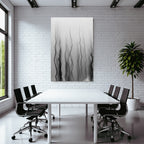 Monochrome Abstrakte Wellenlinien Mit Unscharfem Hintergrund