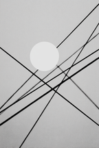 Schwarz Weisse Abstraktion Kreis Geometrisches Muster | Minimalistisch | Stilrichtungen