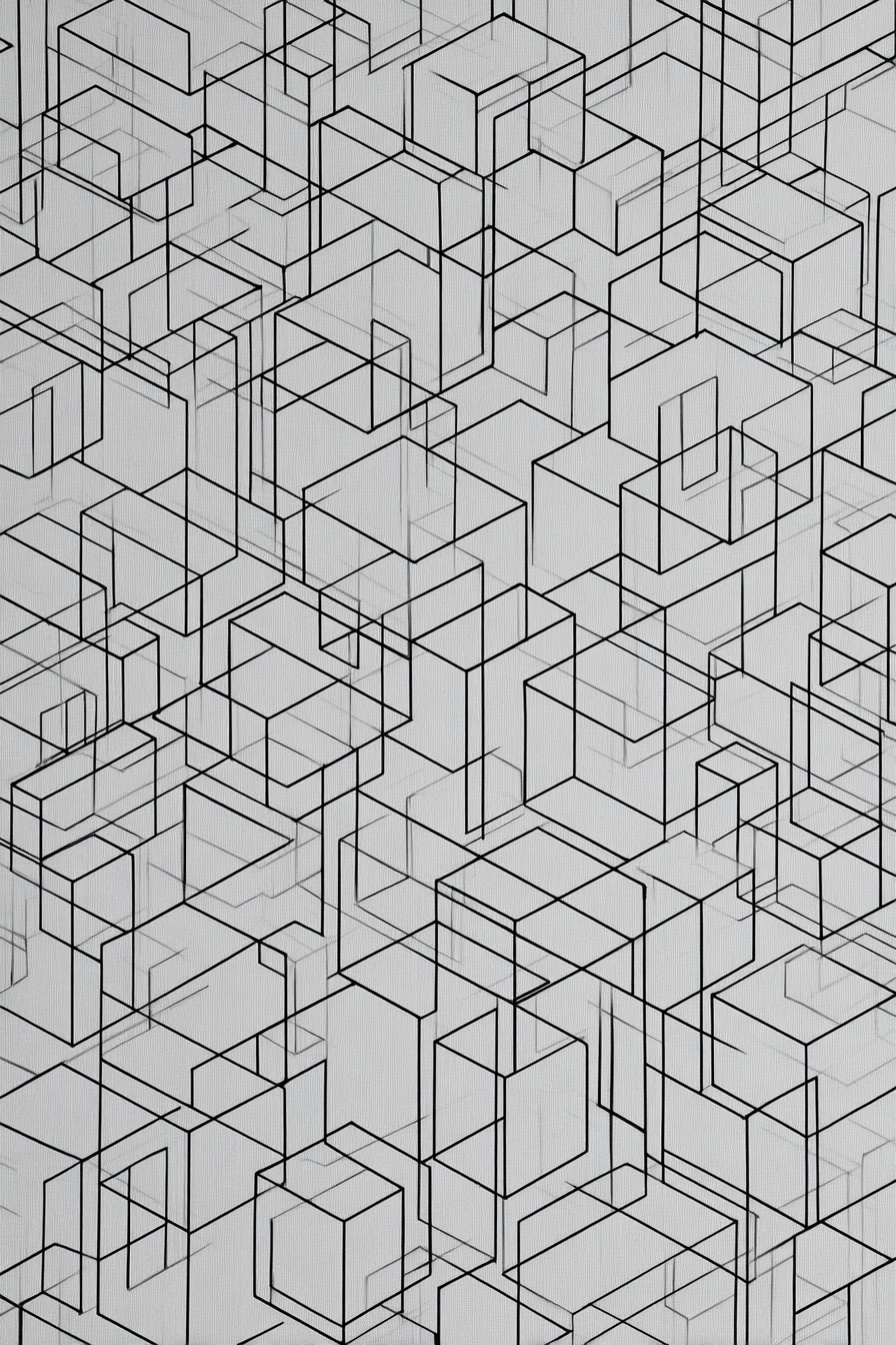 Transparente Überlappende Geometrische Formen Abstraktes Design | Minimalistisch | Stilrichtungen