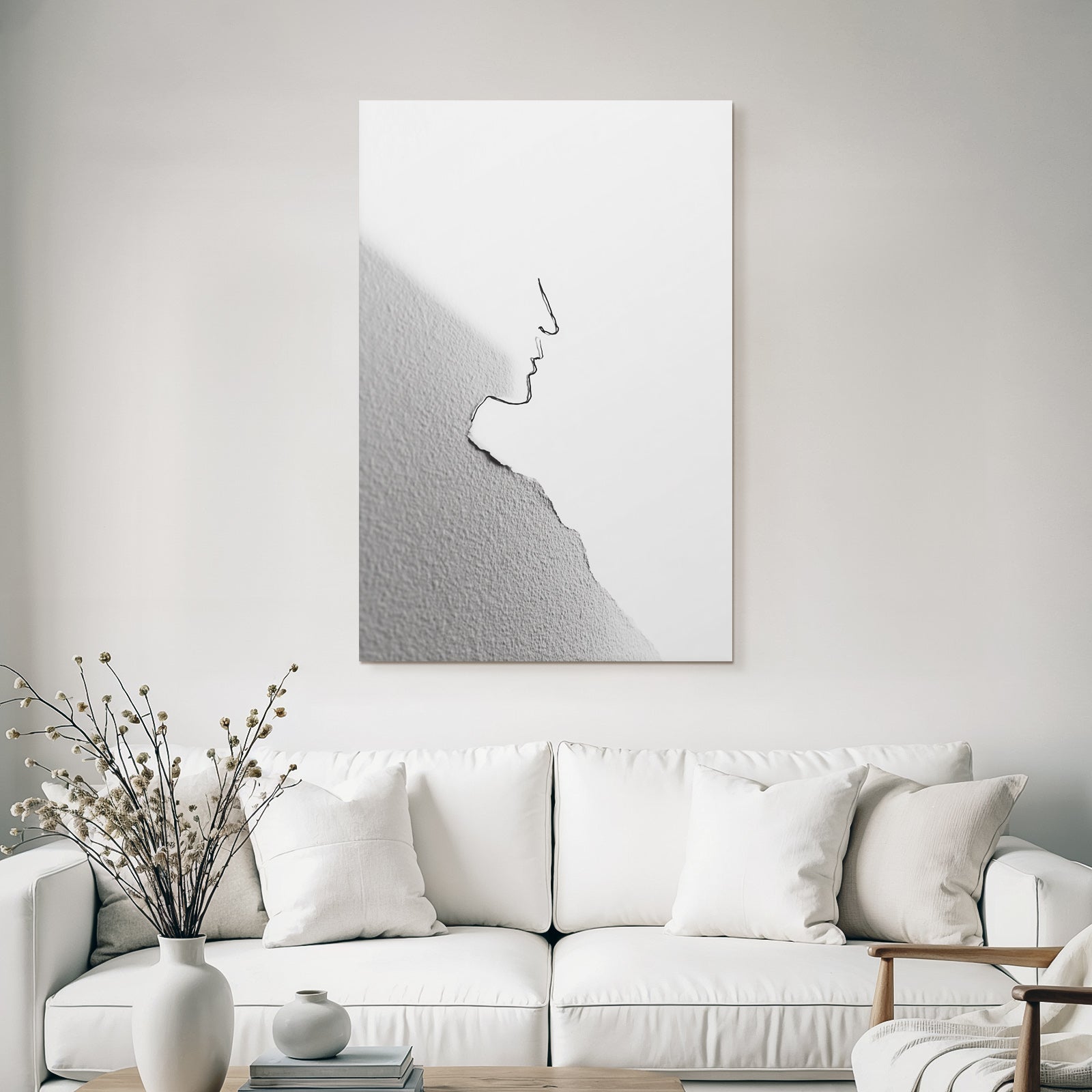E Gesichtsskizze Mit Licht Und Schatten