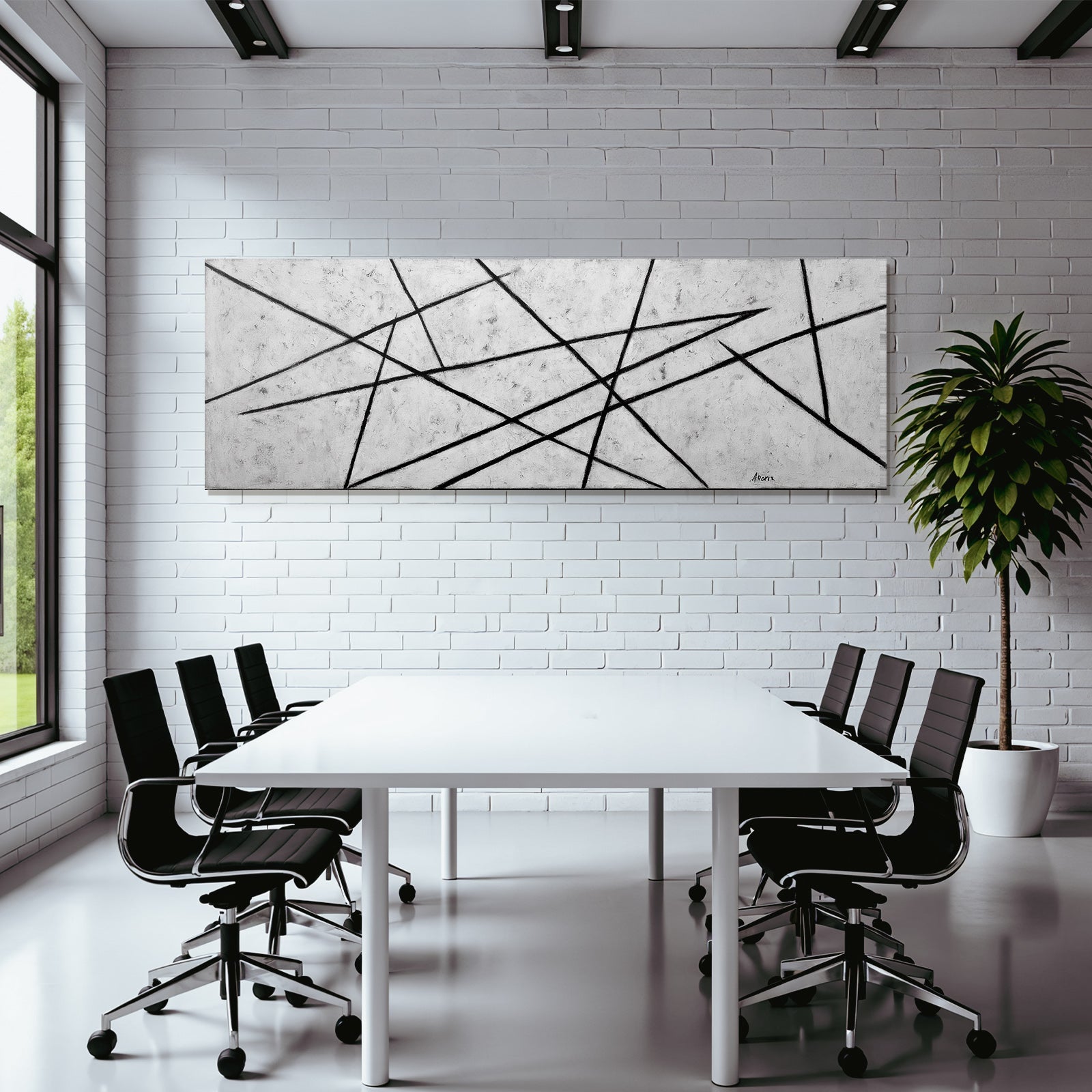 Abstrakte Linien Minimalismus