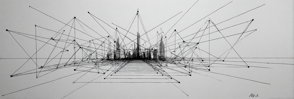Abstrakte Dreidimensionale Stadtlandschaft | Minimalistisch | Stilrichtungen