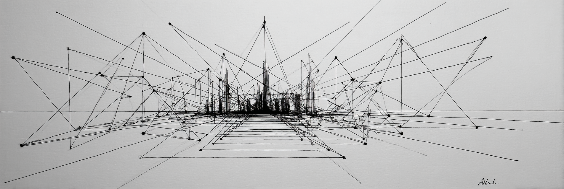 Abstrakte Dreidimensionale Stadtlandschaft | Minimalistisch | Stilrichtungen
