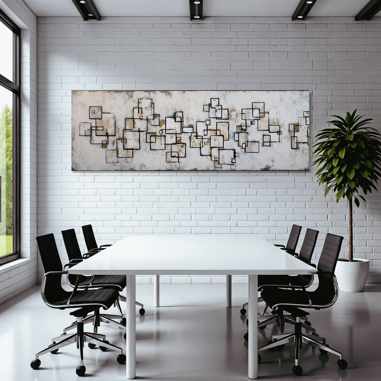 Abstrakte Geometrische Formen Minimalismus Überschneidungen