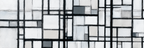 Abstrakte Gitterkunst Mit Rechtecken In Grau Und Weiss | Minimalistisch | Stilrichtungen