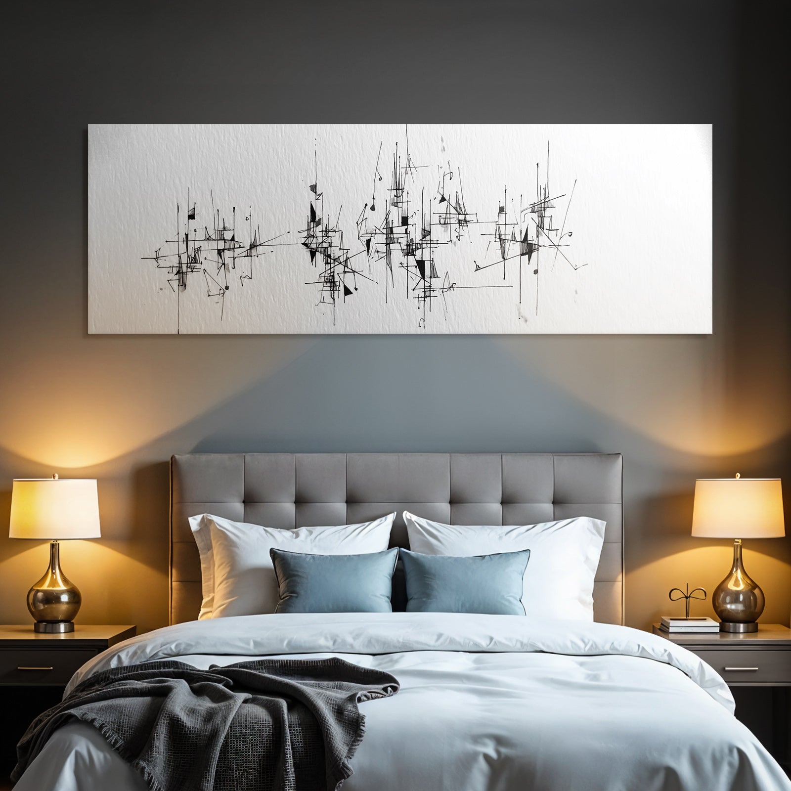 Abstrakte Linienkunst Geometrische Formen Und Klang