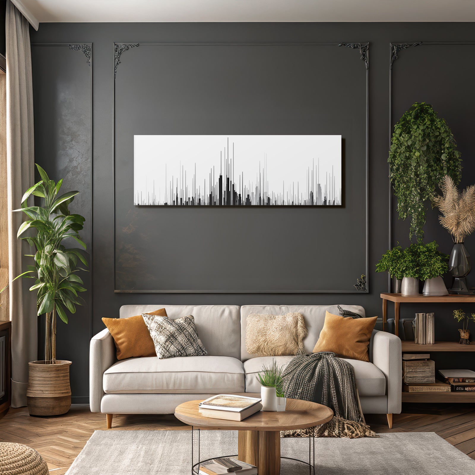 Abstraktes Design Mit Vertikalen Linien