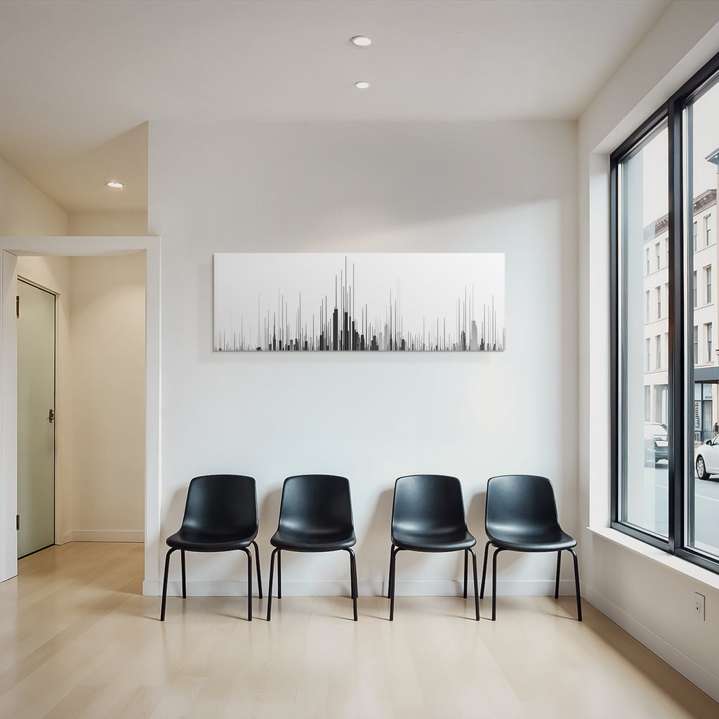 Abstraktes Design Mit Vertikalen Linien