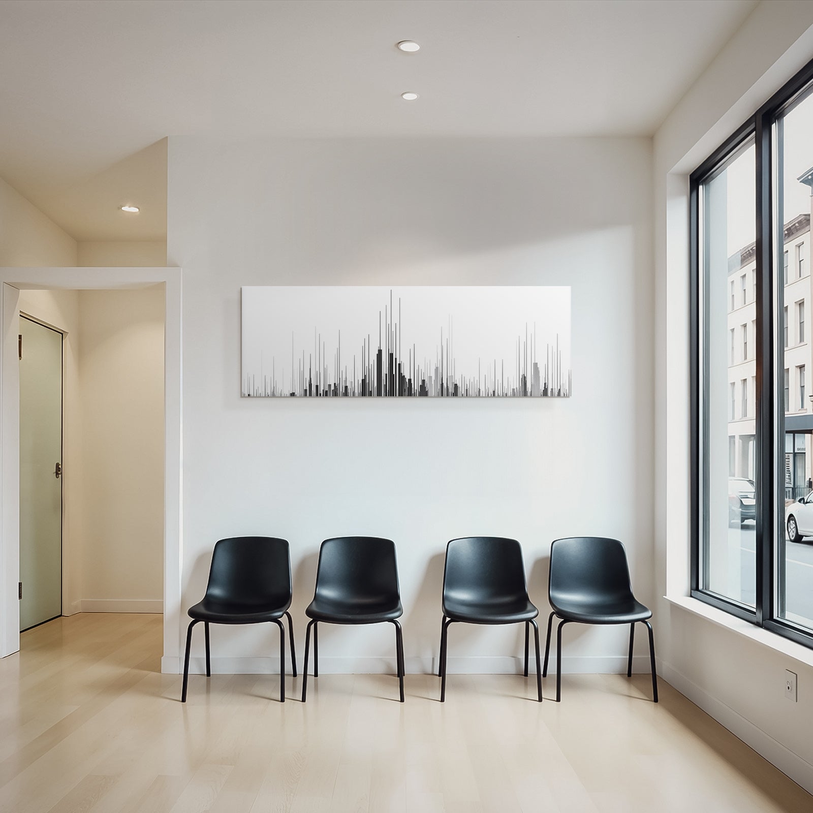 Abstraktes Design Mit Vertikalen Linien