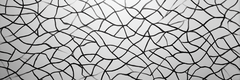 Abstraktes Liniennetz Design Monochrom | Minimalistisch | Stilrichtungen