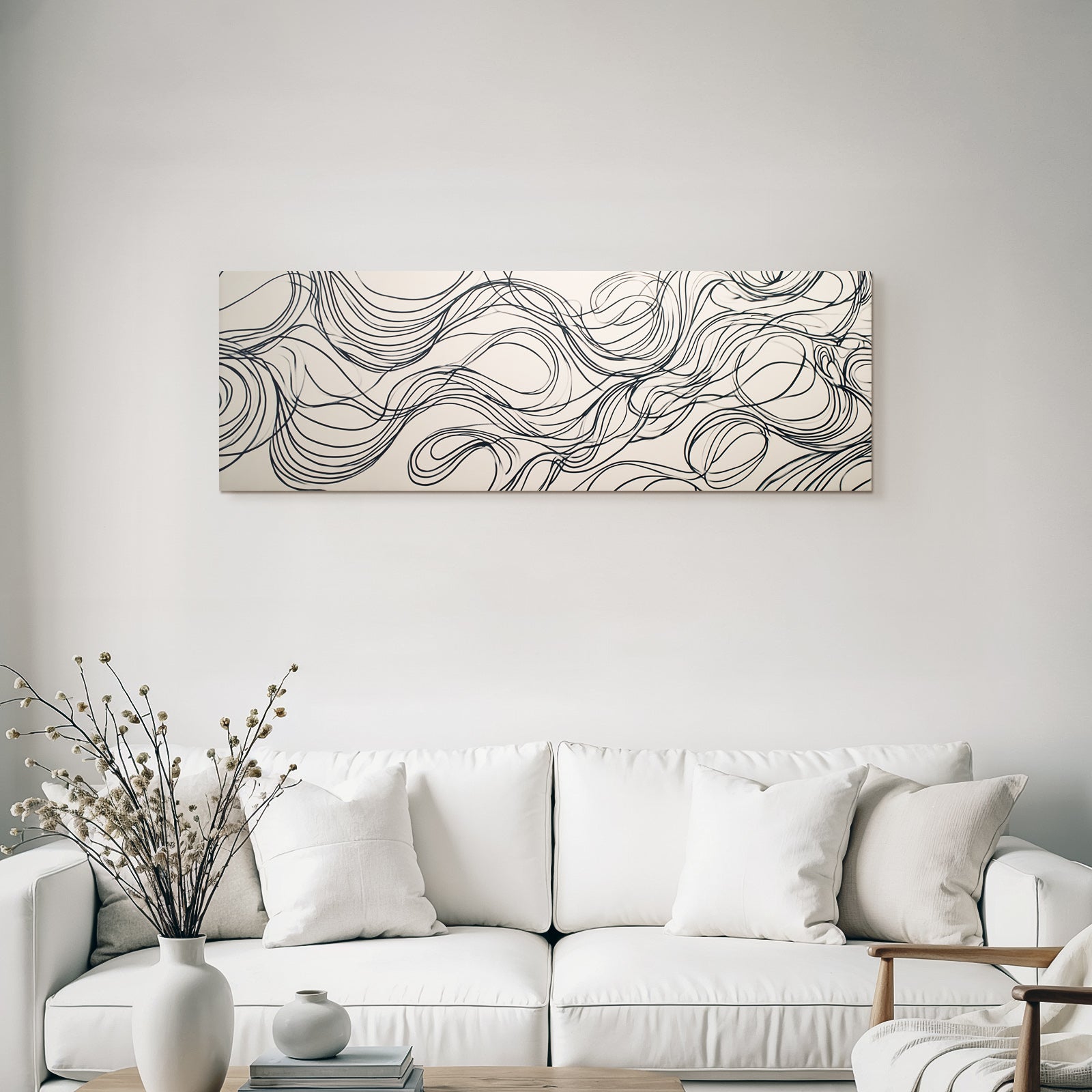 Abstraktes Design Fliessende Linien Bewegung Minimalismus