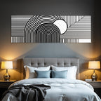 Abstraktes Design Mit Kurven Und Linien