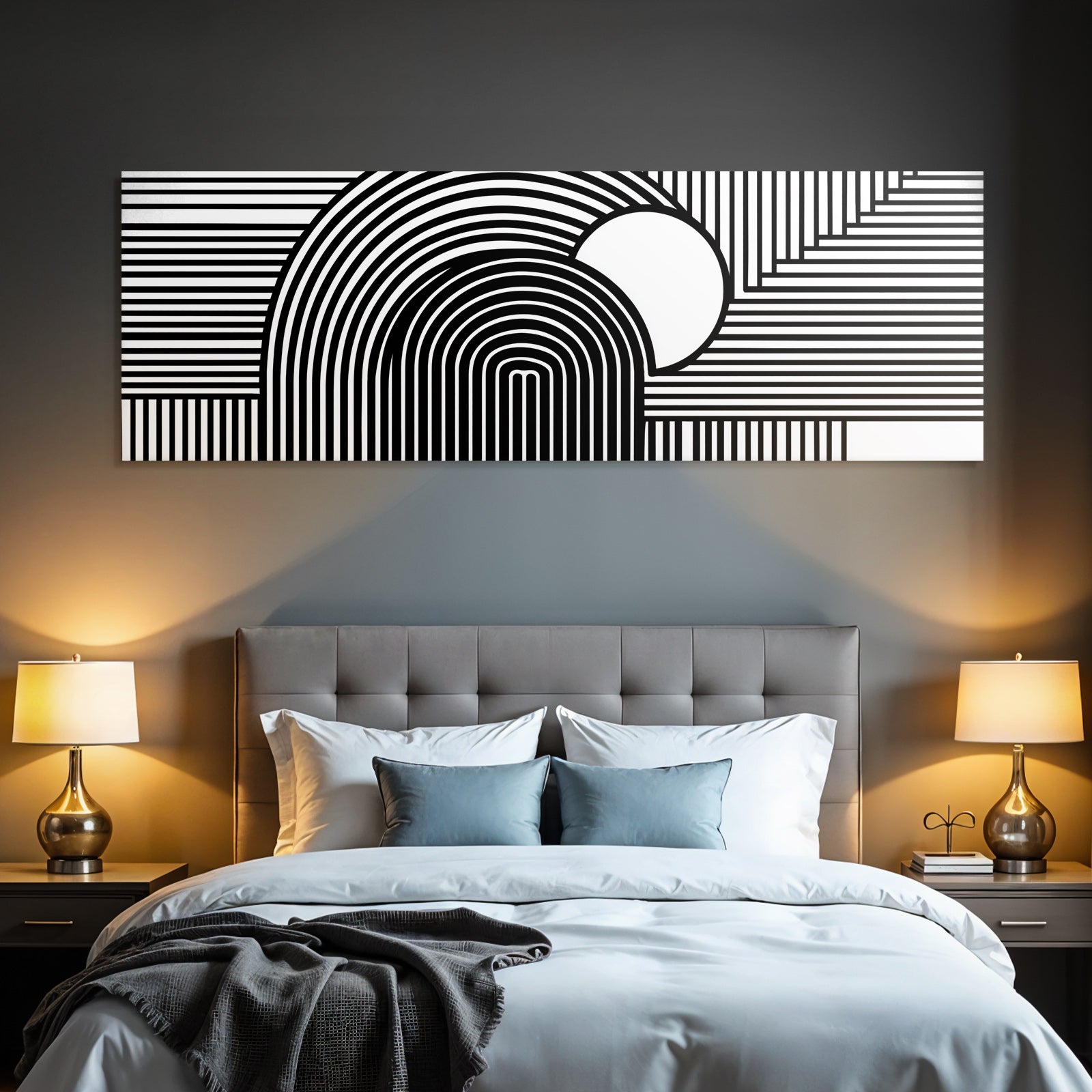 Abstraktes Design Mit Kurven Und Linien