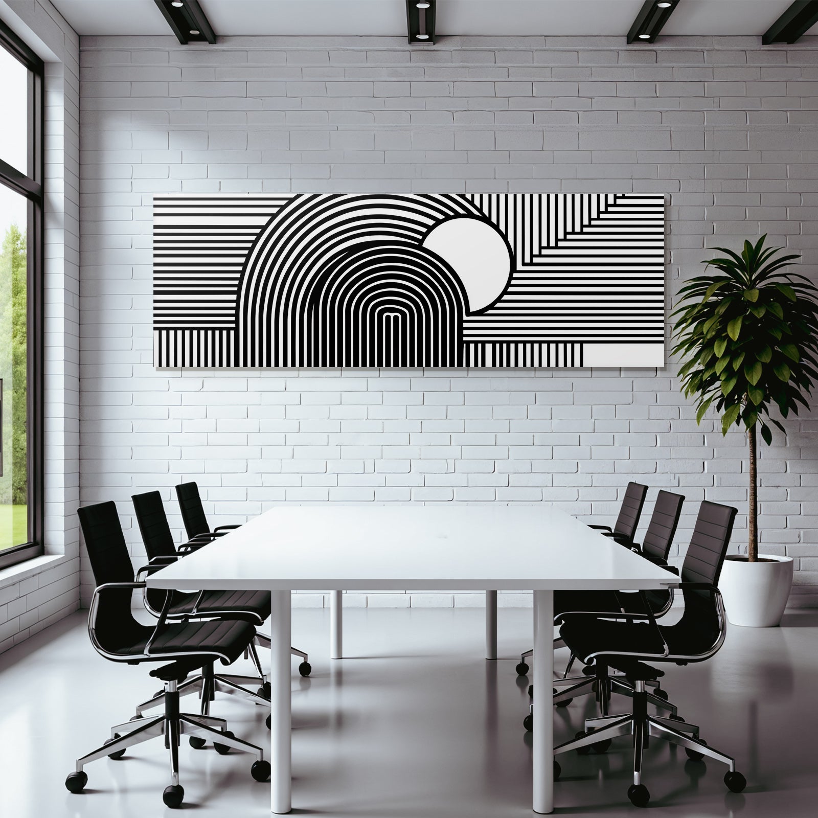 Abstraktes Design Mit Kurven Und Linien