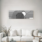 Abstraktes Design Mit Kurven Und Linien
