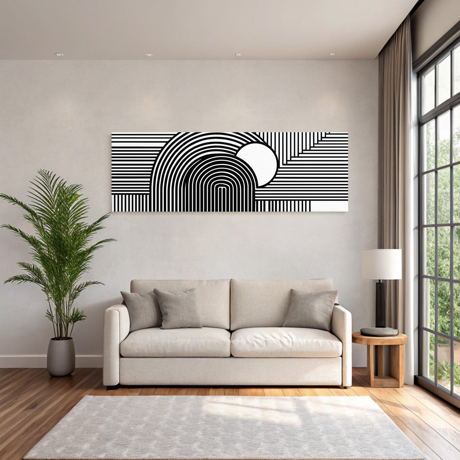 Abstraktes Design Mit Kurven Und Linien