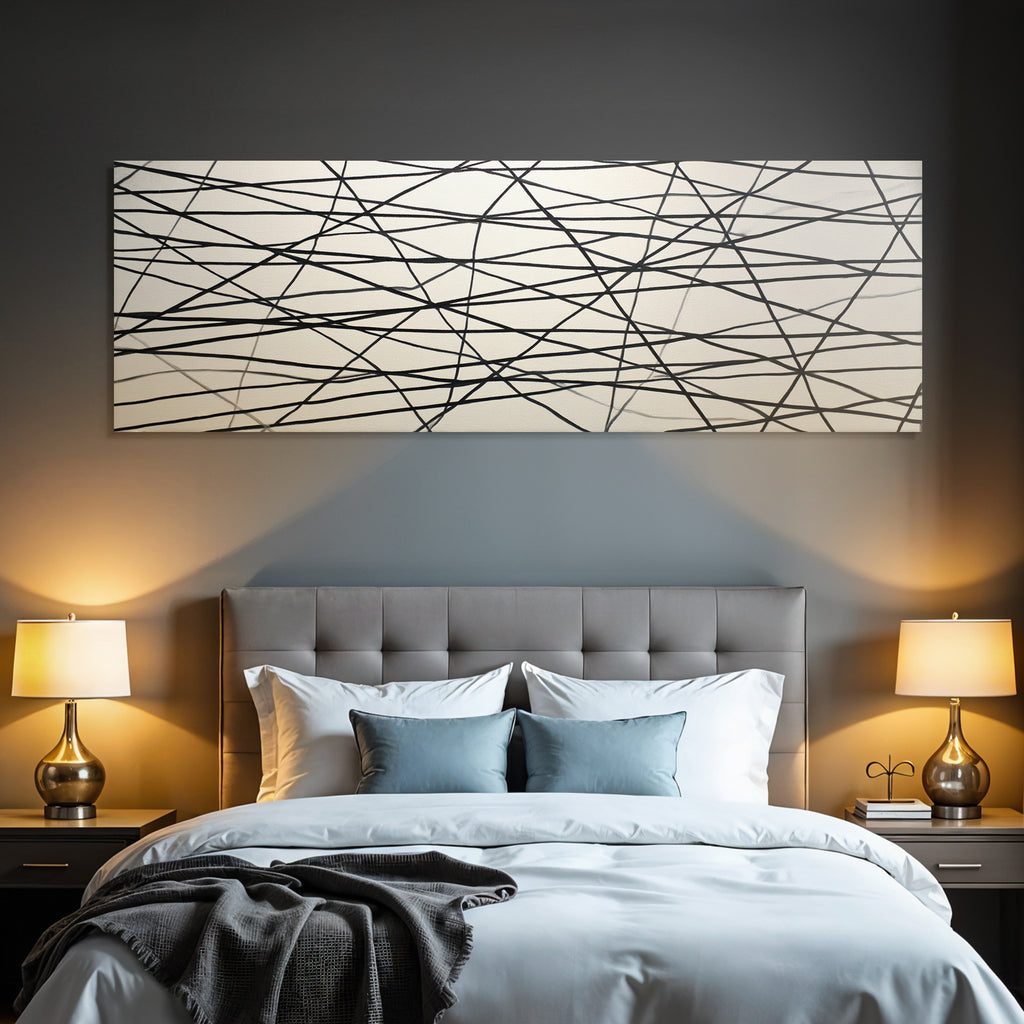 Abstraktes Liniennetzwerk Moderne Kunst