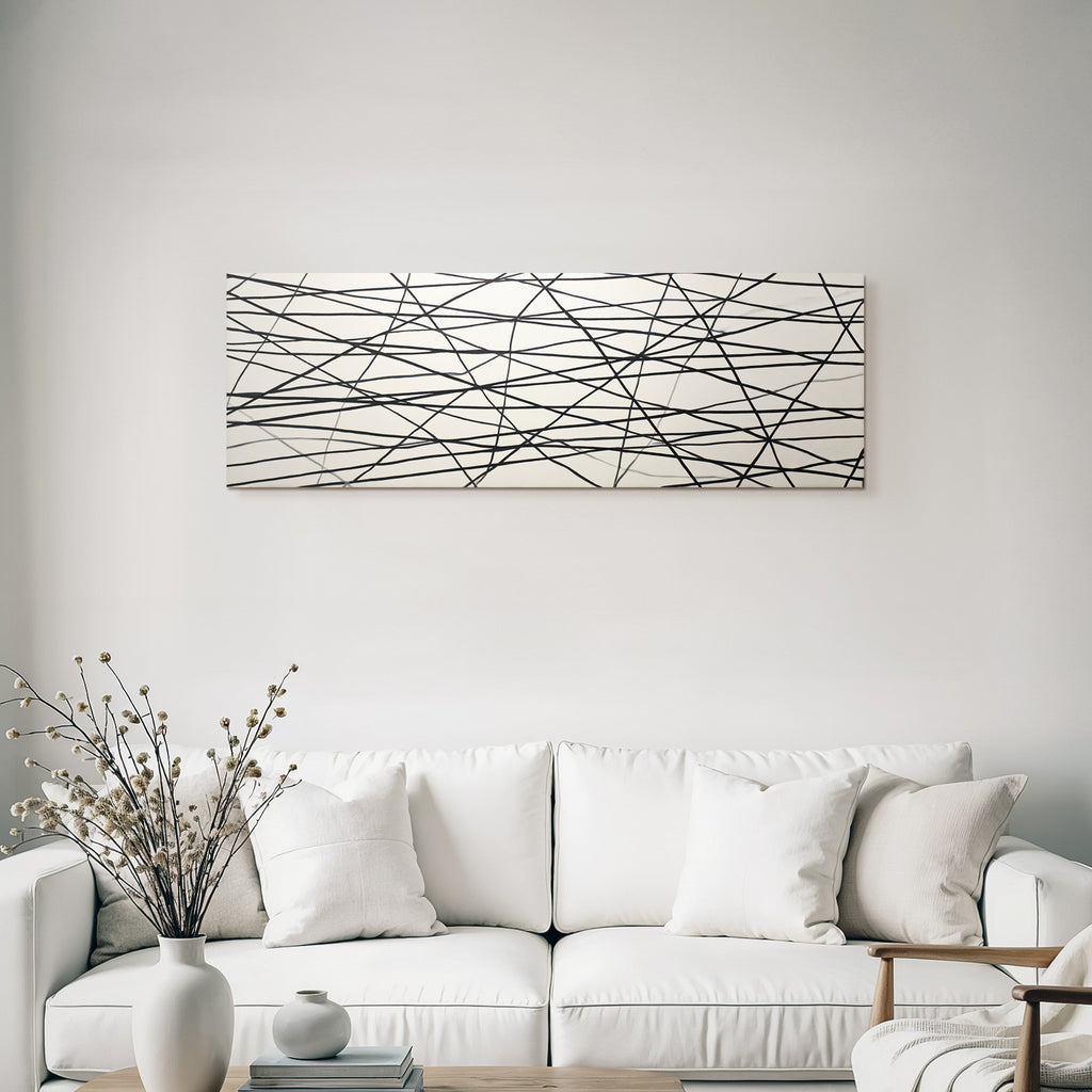 Abstraktes Liniennetzwerk Moderne Kunst
