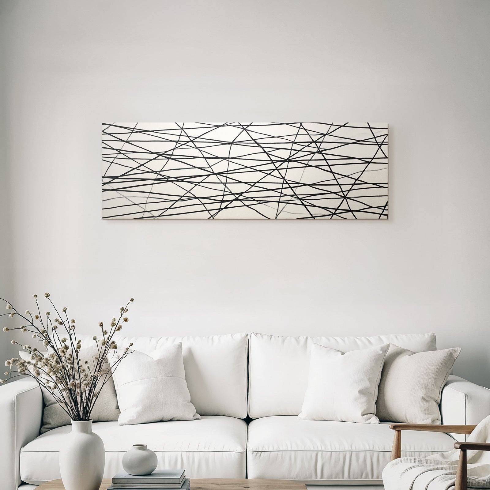 Abstraktes Liniennetzwerk Moderne Kunst