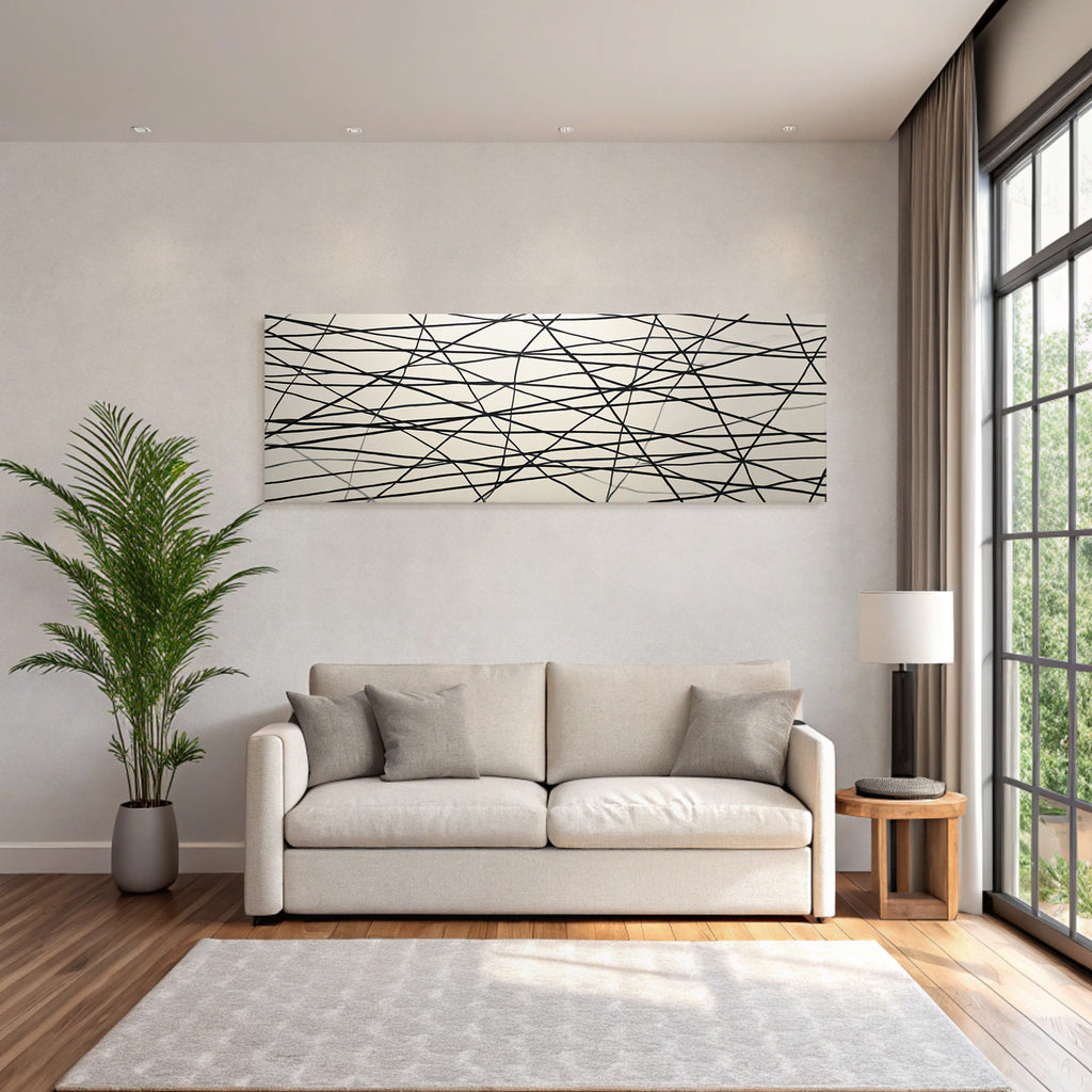 Abstraktes Liniennetzwerk Moderne Kunst