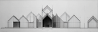 Architekturzeichnung Elevationsansicht Moderner Entwurf | Minimalistisch | Stilrichtungen