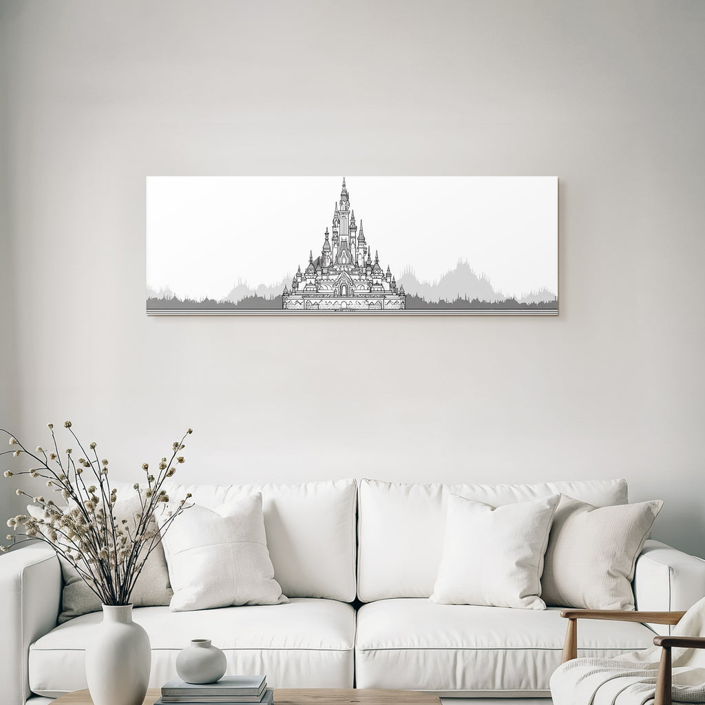 Märchenburg Monochromatisch Magie Abenteür