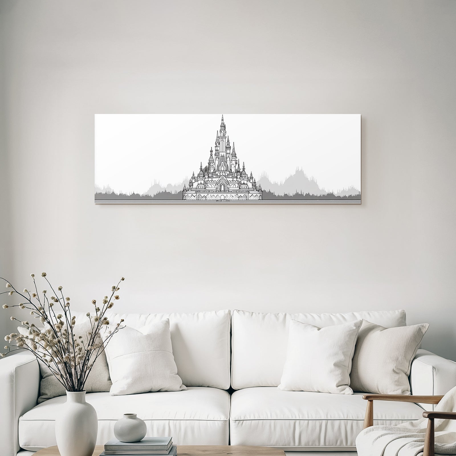 Märchenburg Monochromatisch Magie Abenteür