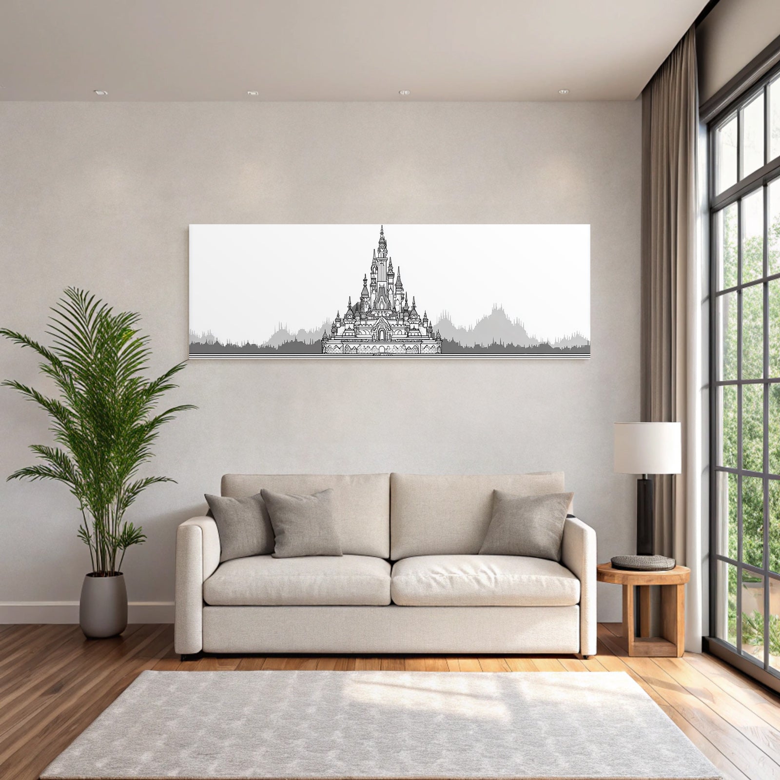 Märchenburg Monochromatisch Magie Abenteür