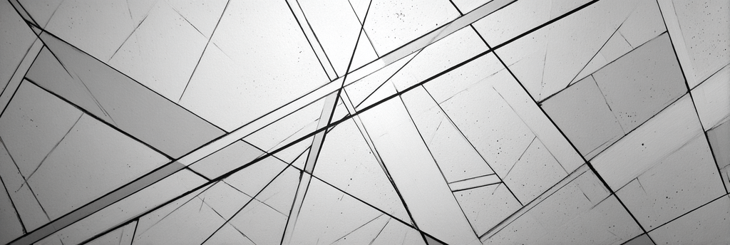 Monochrome Abstrakte Komposition Mit Sich Kreuzenden Linien Und Formen | Minimalistisch | Stilrichtungen