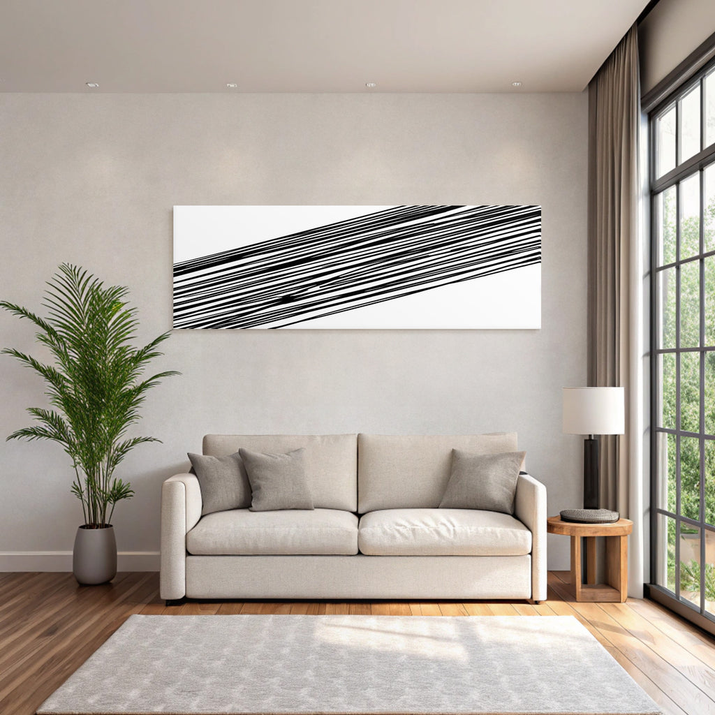 Schwarze Diagonale Linien Auf Weissem Hintergrund Chaotisch