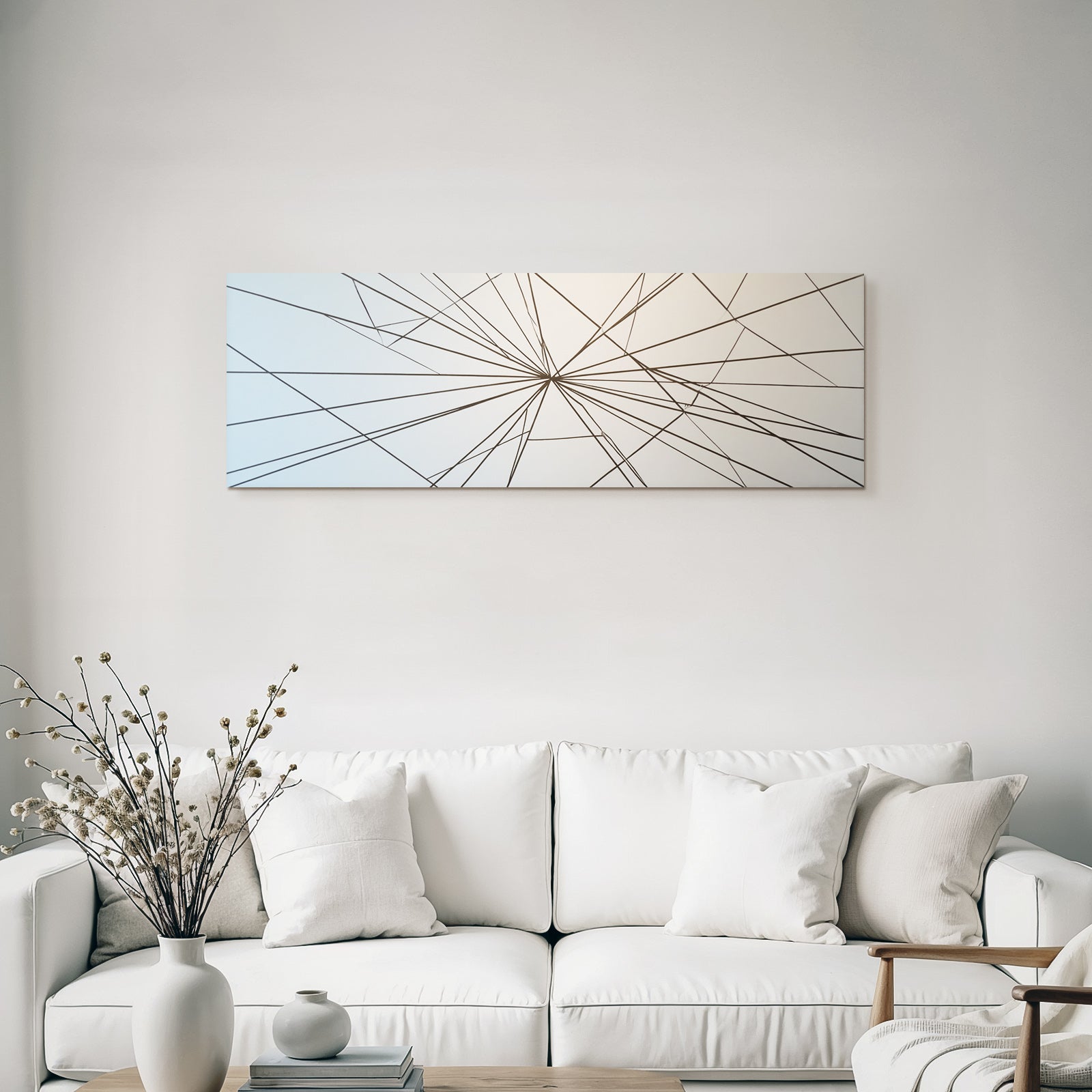 Strahlende Linien Im Zentrum Kunstwerk