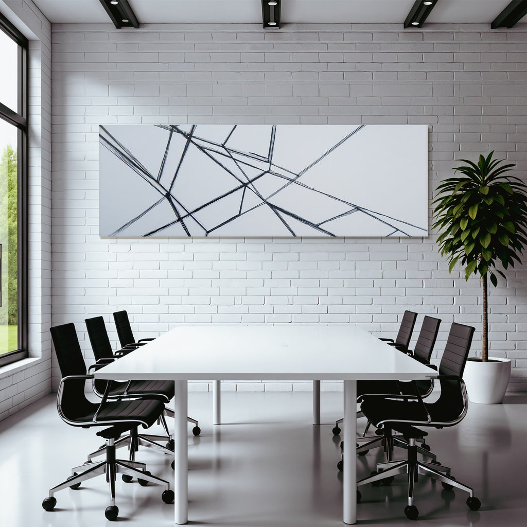 Abstrakte Linien Und Geometrisches Netz